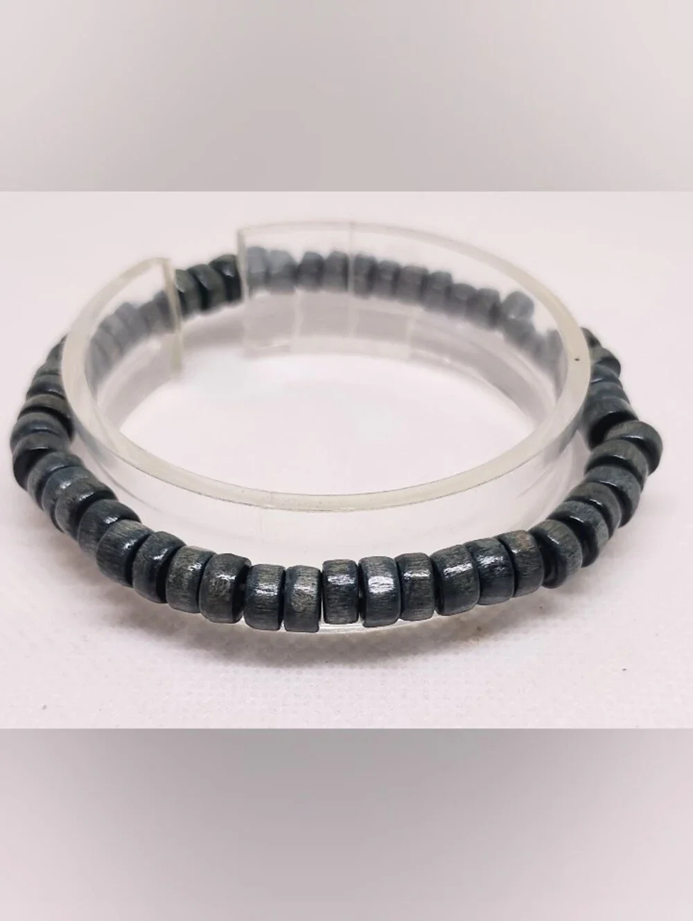 Men's Beaded Bracelet Green Jewelry New G27